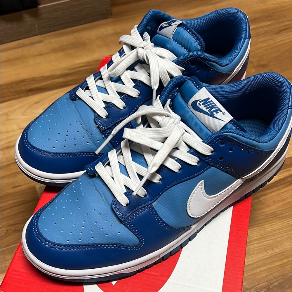 Nike Dunk Low Blue White Sneakers
Worn few times!
